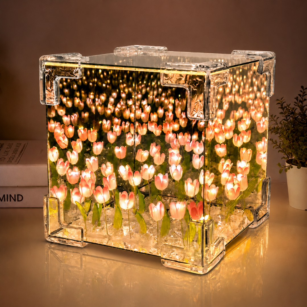 Espejo Decorativo Tulipanes Infinitos