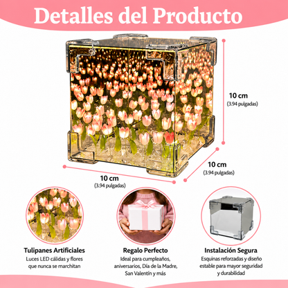 Espejo Decorativo Tulipanes Infinitos